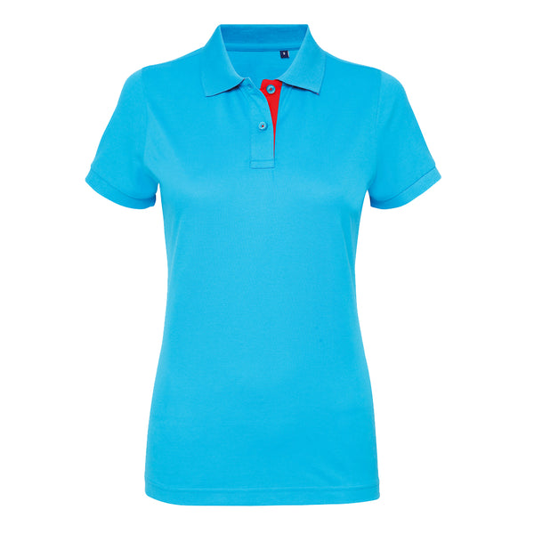 Fitted Contrast Polo Shirt - XS/8 - SALE!