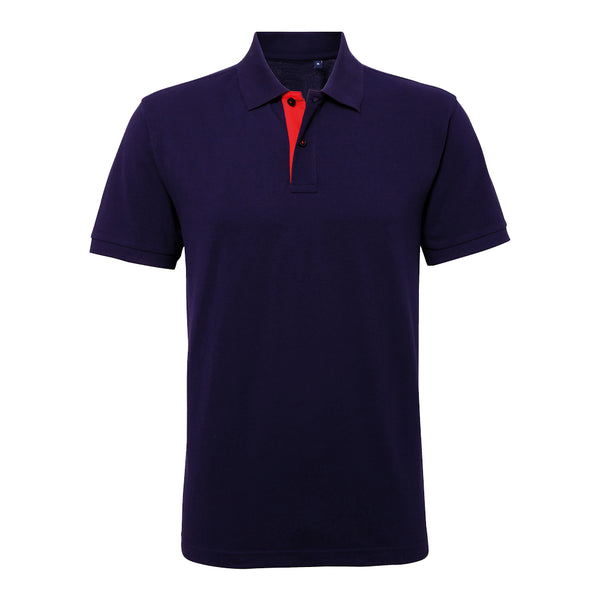 Classic fit contrast polo shirt